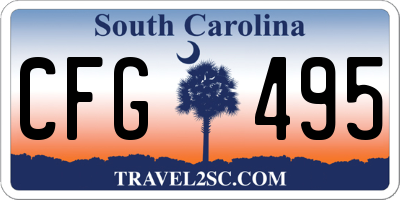 SC license plate CFG495