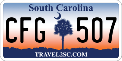 SC license plate CFG507