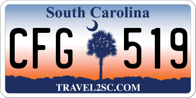 SC license plate CFG519