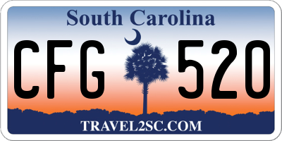 SC license plate CFG520