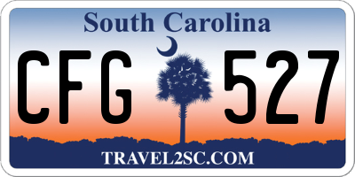 SC license plate CFG527