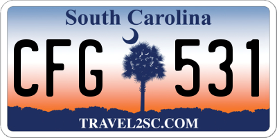 SC license plate CFG531