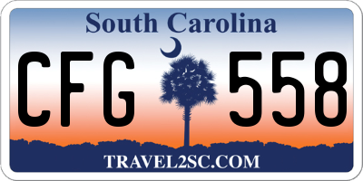 SC license plate CFG558