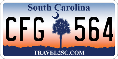 SC license plate CFG564