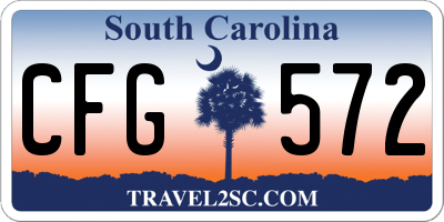 SC license plate CFG572
