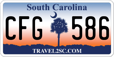 SC license plate CFG586