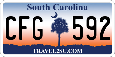 SC license plate CFG592