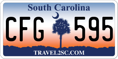 SC license plate CFG595