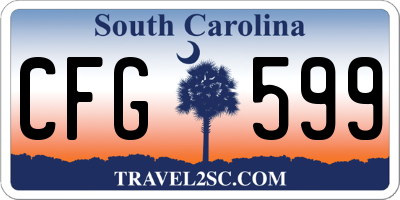 SC license plate CFG599