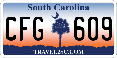 SC license plate CFG609