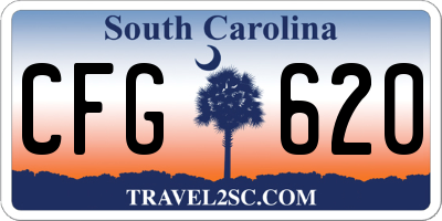 SC license plate CFG620