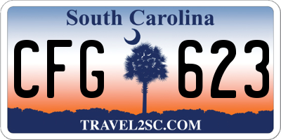 SC license plate CFG623