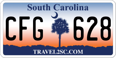 SC license plate CFG628
