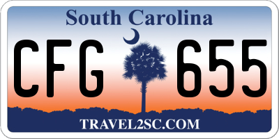 SC license plate CFG655