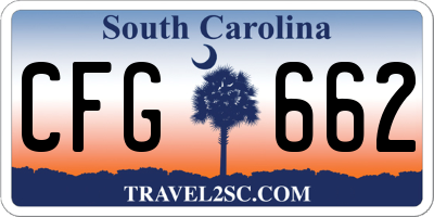 SC license plate CFG662