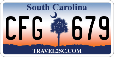 SC license plate CFG679