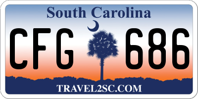 SC license plate CFG686