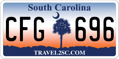 SC license plate CFG696
