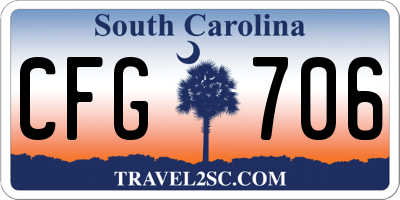 SC license plate CFG706