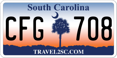 SC license plate CFG708