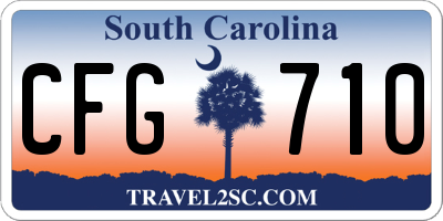 SC license plate CFG710