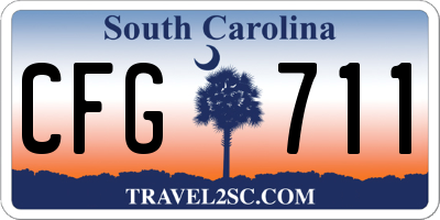 SC license plate CFG711