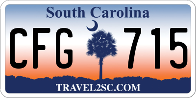 SC license plate CFG715