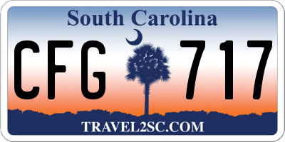 SC license plate CFG717