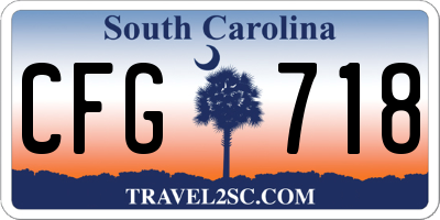 SC license plate CFG718