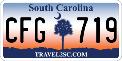SC license plate CFG719