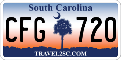 SC license plate CFG720