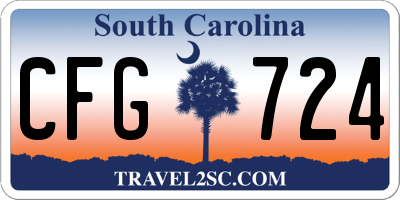 SC license plate CFG724