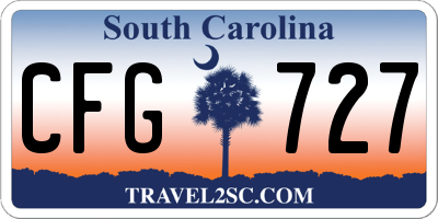SC license plate CFG727
