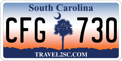 SC license plate CFG730