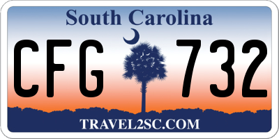 SC license plate CFG732