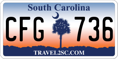 SC license plate CFG736