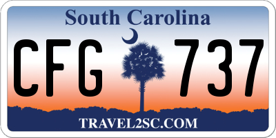 SC license plate CFG737