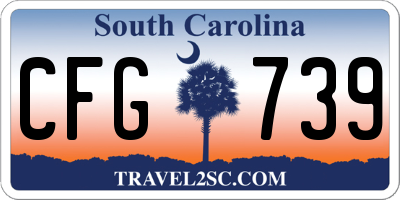 SC license plate CFG739