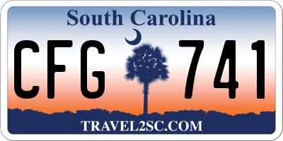 SC license plate CFG741