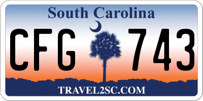 SC license plate CFG743