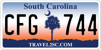 SC license plate CFG744