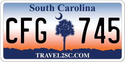 SC license plate CFG745