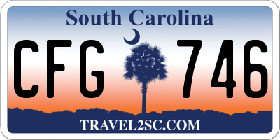 SC license plate CFG746