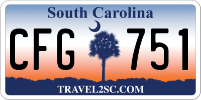 SC license plate CFG751