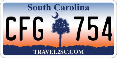 SC license plate CFG754