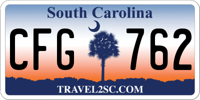 SC license plate CFG762