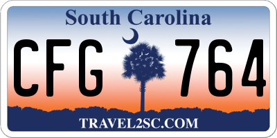 SC license plate CFG764