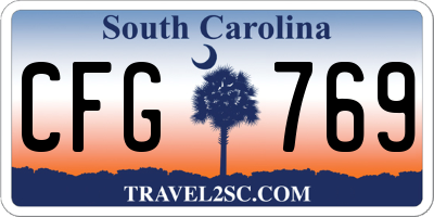 SC license plate CFG769