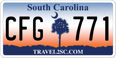 SC license plate CFG771