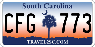 SC license plate CFG773